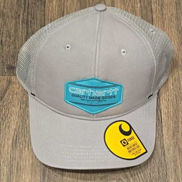 Carhartt Force Mesh Back Patch Cap- Asphalt - Picture 4 of 5